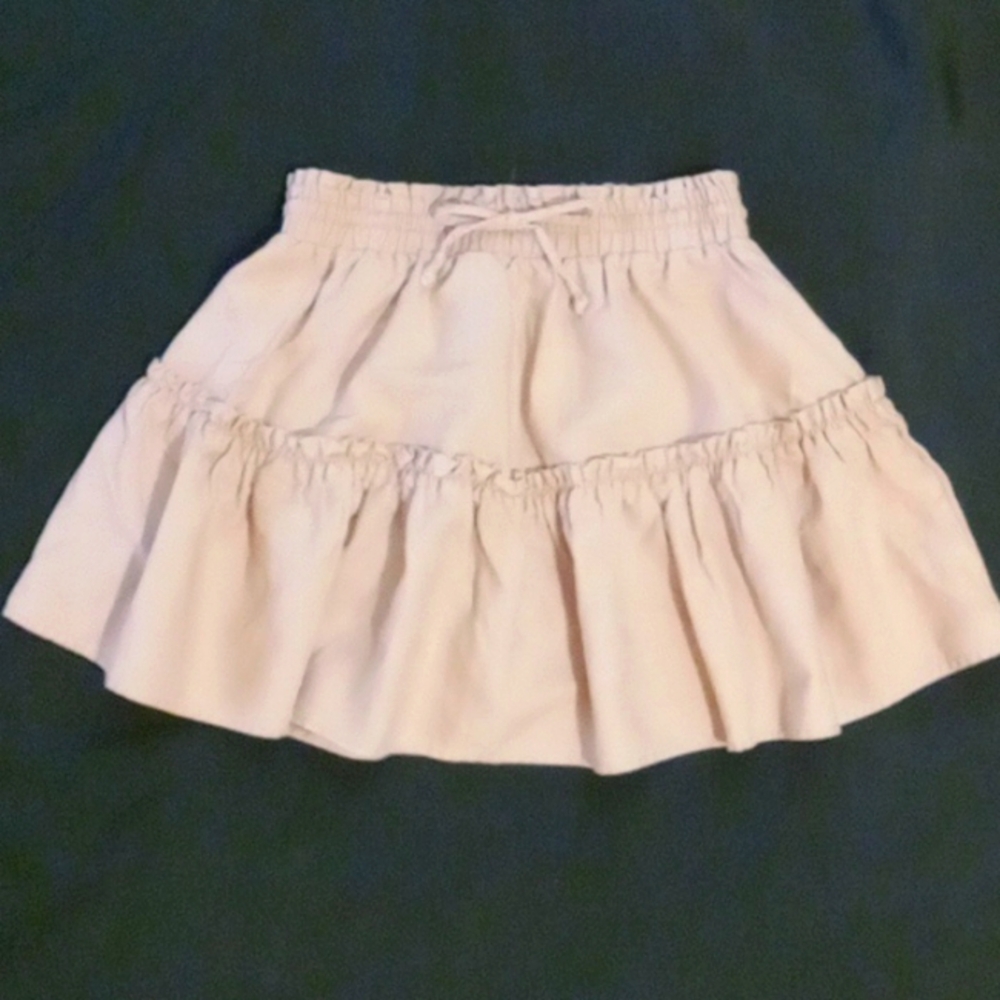 Ci Sono Mauve Linen Blend Skirt Small